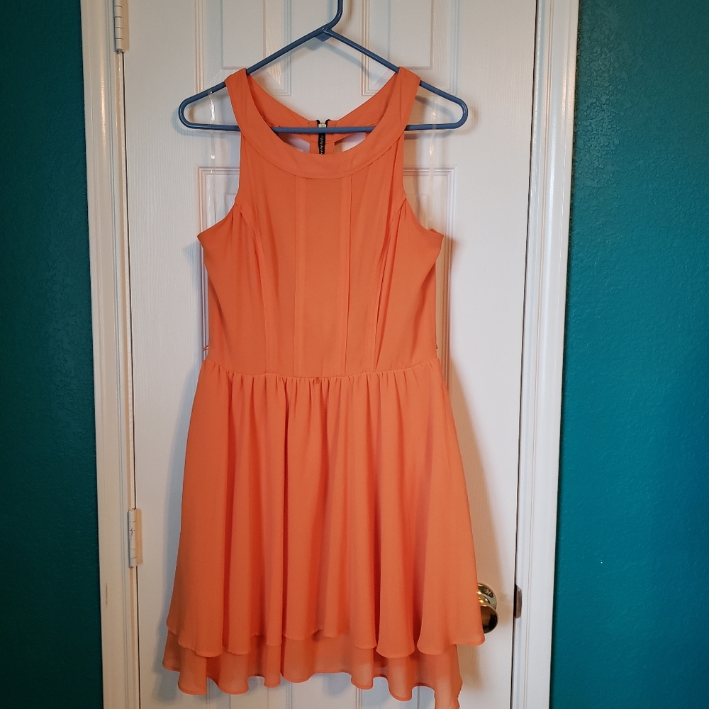 Gianni Bini Orange Sherbet Party Dress